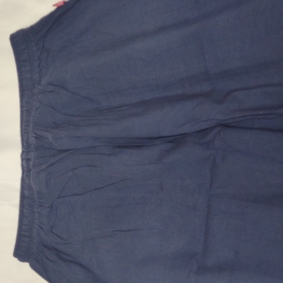 WOMAN Within blue Cotton drawstring 2-pocket pants, size 16WP,  NWOT - Picture 6 of 8